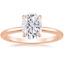 14K Rose Gold Petite Elodie 1.5mm Ring, smalltop view