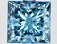 2.50 Ct. Fancy Vivid Blue Princess Lab Grown Diamond
