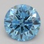 1.02 Ct. Fancy Vivid Blue Round Lab Grown Diamond