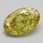 5.52 Ct. Fancy Vivid Yellow Oval Lab Grown Diamond