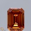 0.94 Ct. Fancy Intense Orange Emerald Lab Grown Diamond