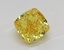 1.67 Ct. Fancy Vivid  Yellow Cushion Lab Grown Diamond