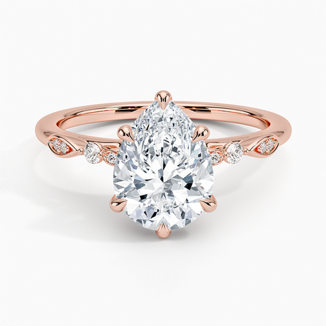 14K Rose Gold Rochelle Diamond Ring