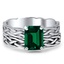 Modern Emerald Vintage Ring