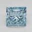 2.55 Ct. Fancy Vivid Blue Princess Lab Grown Diamond