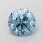 2.59 Ct. Fancy Vivid  Blue Round Lab Grown Diamond