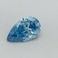 1.06 Ct. Fancy Vivid Blue Pear Lab Grown Diamond