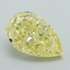 1.06 Ct. Fancy Intense Yellow Pear Lab Grown Diamond