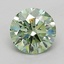 0.75 Ct. Fancy Vivid  Green Round Lab Grown Diamond
