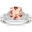 18KW Morganite Verbena Diamond Bridal Set (1/4 ct. tw.), smalltop view