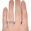 The Eugena Ring, smallzoomed in top view on a hand