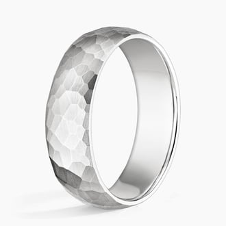 Canyon 6mm Wedding Ring in Platinum