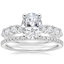 Platinum Montage Diamond Ring with Luxe Ballad Diamond Ring (1/4 ct. tw.)