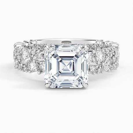 Unique Snow Inspired Diamond Ring