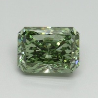 4.05 Ct. Fancy Vivid Green Radiant Lab Grown Diamond