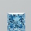 2.12 Ct. Fancy Vivid Blue Princess Lab Grown Diamond