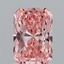 1.52 Ct. Fancy Vivid Pink Radiant Lab Grown Diamond