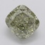 1.00 Ct. Fancy Brownish Greenish Yellow Cushion Diamond