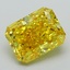 2.58 Ct. Fancy Vivid Yellow Radiant Lab Grown Diamond