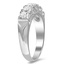 The Eadith Ring, smalltop view on a hand