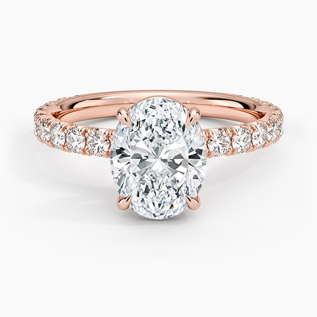 14K Rose Gold Luxe French Pavé Perfect Fit Diamond Ring (1/2 ct. tw.)