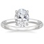 Platinum Alula Diamond Ring, smalltop view