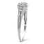 The Stefanie Ring, smalltop view on a hand