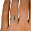 The Yates Ring, smallzoomed in top view on a hand