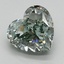 1.59 Ct. Fancy Intense Green Heart Lab Grown Diamond