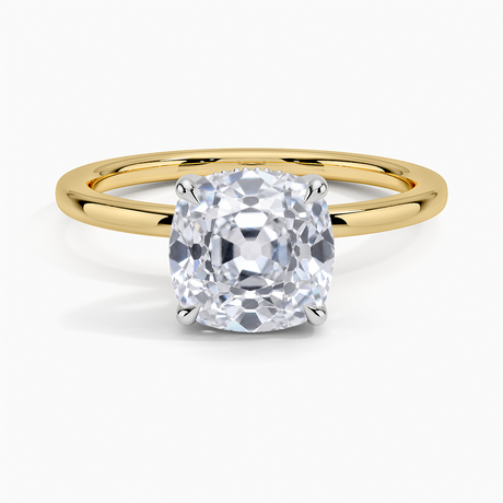 Adorned Mixed Metal Ring - Mixed Metal Engagement Ring