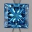 3.05 Ct. Fancy Deep Blue Princess Lab Grown Diamond