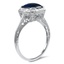 The Elfreda Ring, smalltop view on a hand