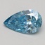 0.53 Ct. Fancy Vivid Blue Pear Lab Grown Diamond