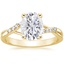 18K Yellow Gold Chamise Diamond Ring (1/15 ct. tw.), smalltop view