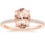 14K Rose Gold Perfect Fit Three-Quarter Diamond Ring (1/4 ct. tw.), smalltop view