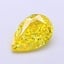 1.3 Ct. Fancy Vivid Yellow Pear Lab Grown Diamond