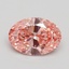 1.50 Ct. Fancy Vivid Pink Oval Lab Grown Diamond