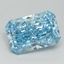 7.54 Ct. Fancy Vivid Blue Radiant Lab Grown Diamond