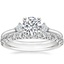18K White Gold Three Stone Floating Diamond Ring with Sienna Diamond Ring (1/2 ct. tw.)