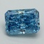 1.21 Ct. Fancy Vivid Blue Radiant Lab Grown Diamond