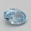 1.09 Ct. Fancy Vivid Blue Oval Lab Grown Diamond