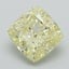 1.34 Ct. Fancy Light Yellow Cushion Lab Grown Diamond
