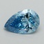 1.61 Ct. Fancy Vivid Blue Pear Lab Grown Diamond