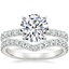 18K White Gold Constance Diamond Ring (1/3 ct. tw.) with Luxe Flair Diamond Ring (1/3 ct. tw.)