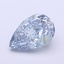 1.29 Ct. Fancy Intense  Blue Pear Lab Grown Diamond