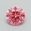 0.70 Ct. Fancy Vivid Pink Round Lab Grown Diamond
