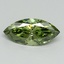 1.00 Ct. Fancy Vivid Green Marquise Lab Grown Diamond