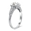 The Adabel Ring, smalltop view on a hand
