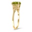 The Drucill Ring, smalltop view on a hand