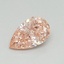 0.50 Ct. Fancy Vivid Pink Pear Lab Grown Diamond